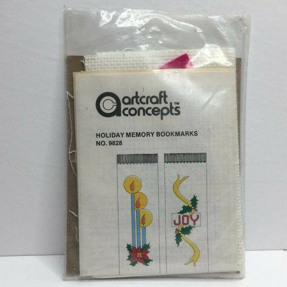 Artcraft Concepts Holiday Memory Bookmarks No. 9828 Joy Candle Craft Kit Set - Picture 2 of 3